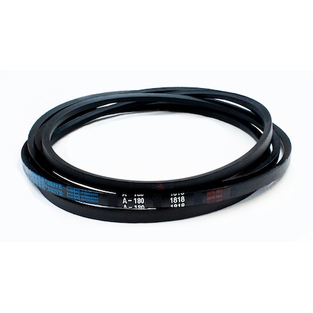 D&D A180 Classical V-Belt, 182 in Outside Length, 1/2 in Top Width, 1 Ribs A180